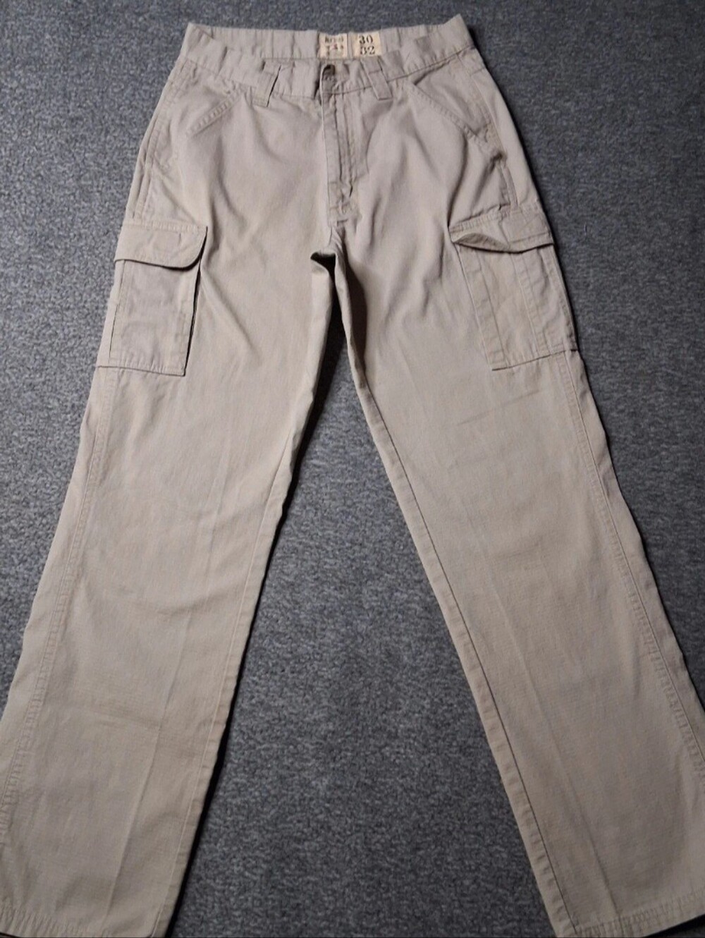 RedHead Brand Co Men's Cargo Pants 30x32 Khaki Tan Cotton Ripstop Hiking